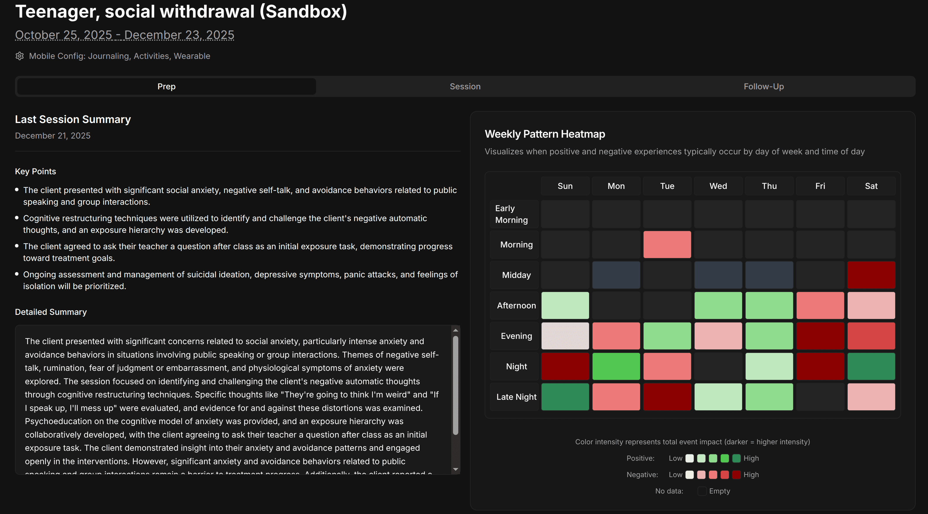 Soma prep insights screenshot