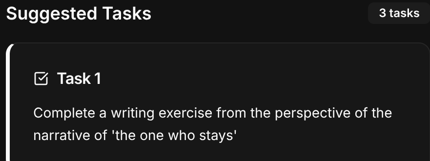 Activity delivery interface