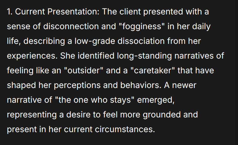 AI-generated clinical notes